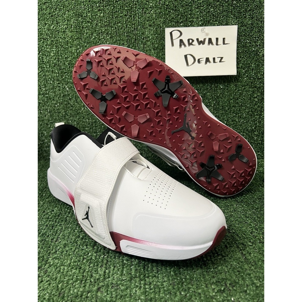 Nike Air Jordan Rev Golf Shoes White Black Team Red Men's Size 16 FV6338-104